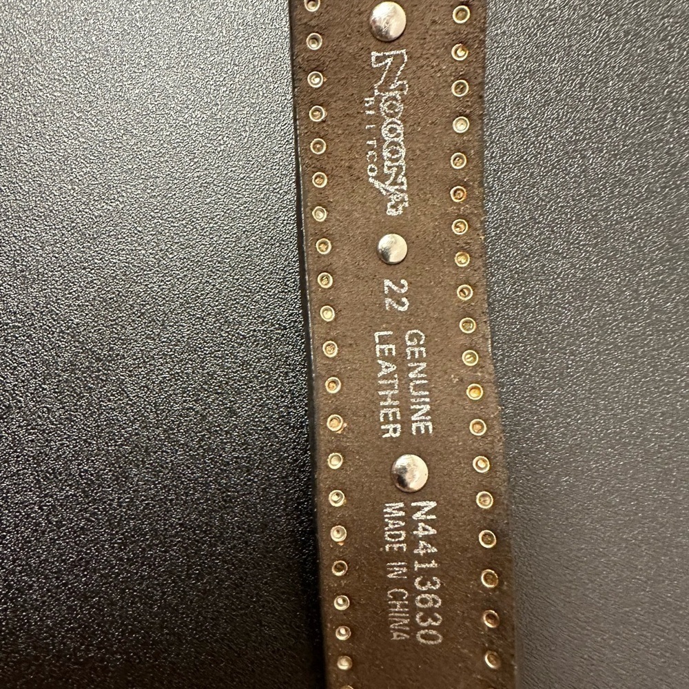 Girls Nicona genuine leather belt size 22 - Picture 4 of 5